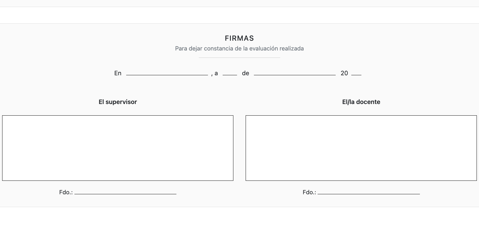 Entrega y firma del informe